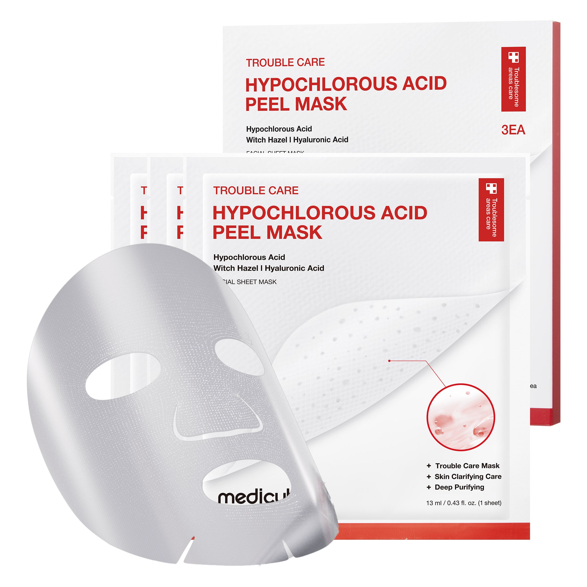 hypochloorzuur peelingmasker