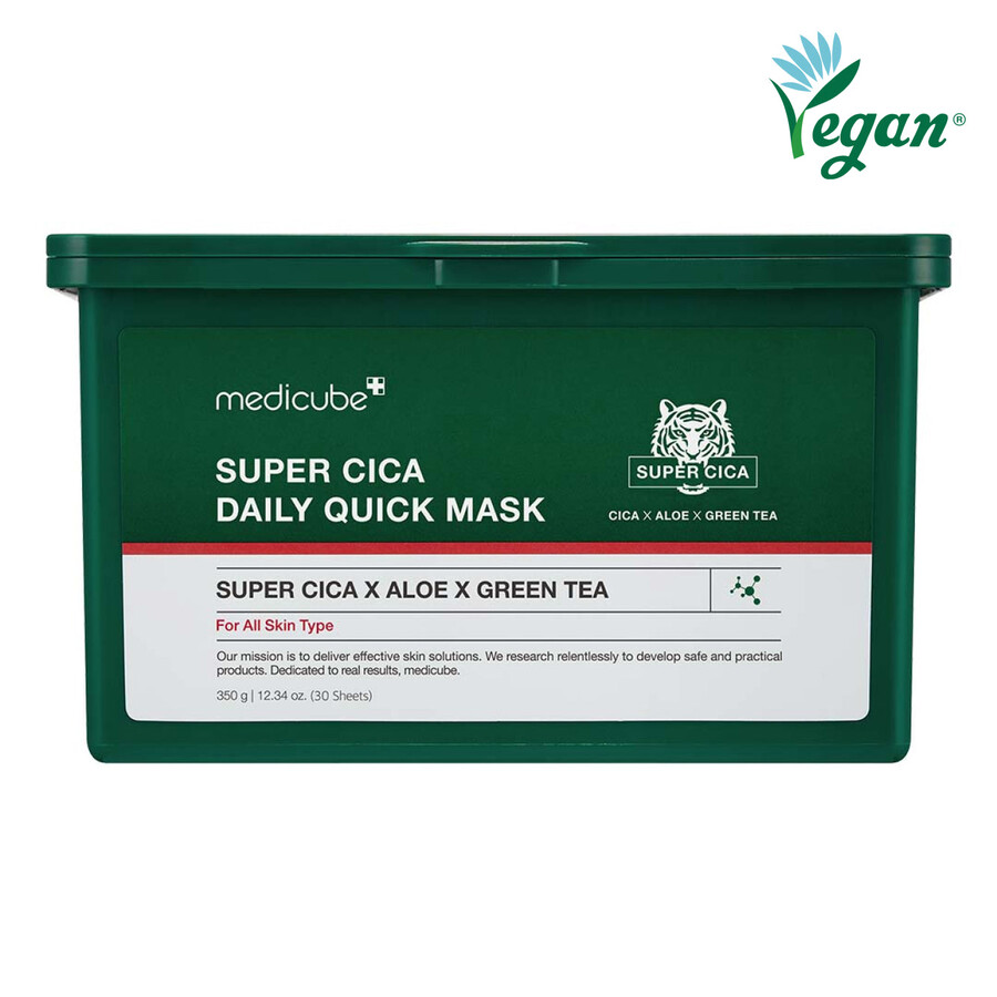 medicube super cica dagelijkse snelmaskers
