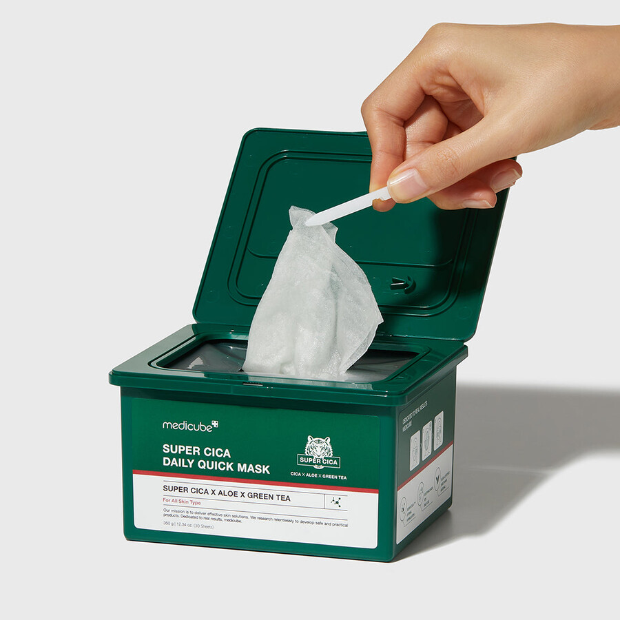 medicube super cica dagelijkse snelmaskers