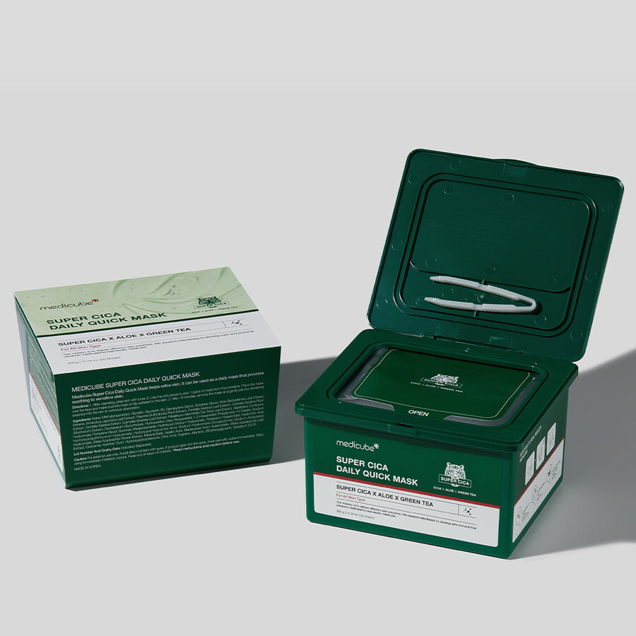 medicube super cica dagelijkse snelmaskers