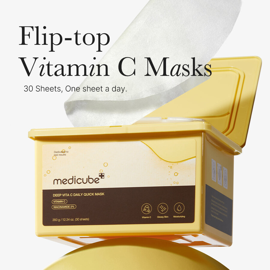 medicube deep vita c dagelijkse snelmaskers