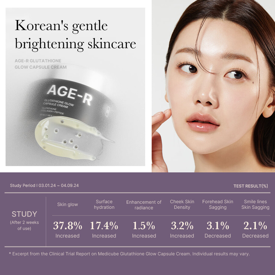 medicube age-r glutathione glow capsule cream