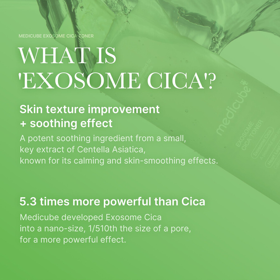medicube exosome cica kalmerende toner