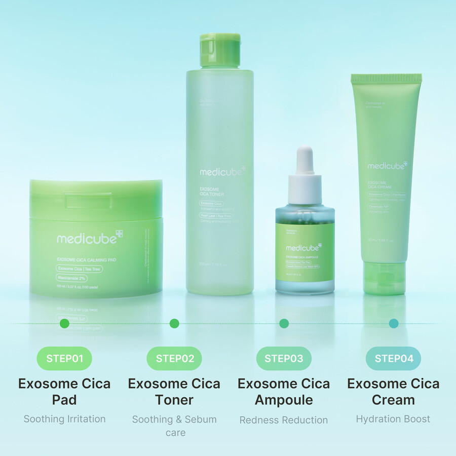 medicube exosome cica kalmerende toner
