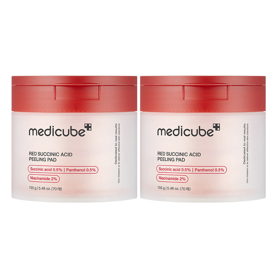 medicube rode barnsteenzuur panthenol pads