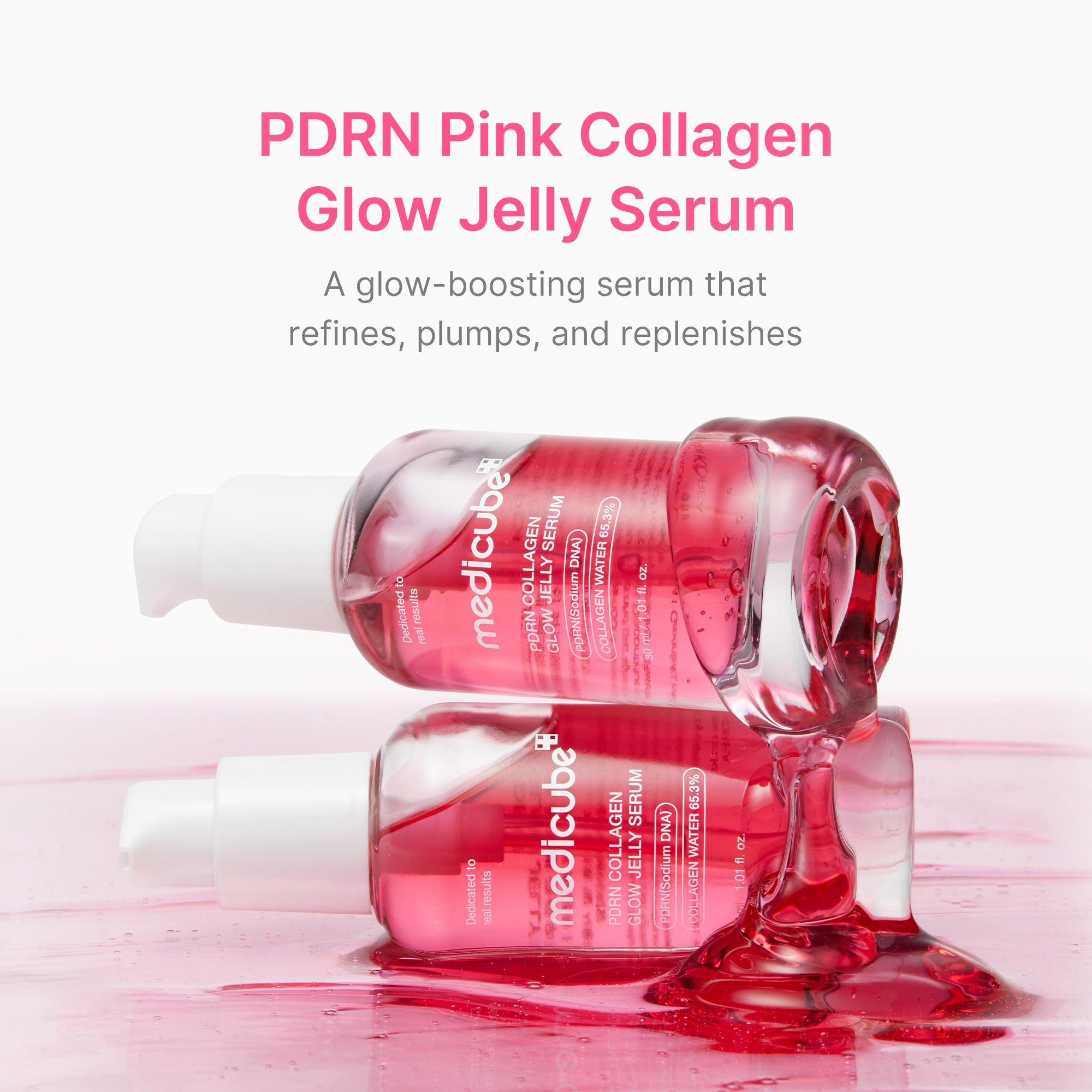pdrn roze collageen glow jelly serum