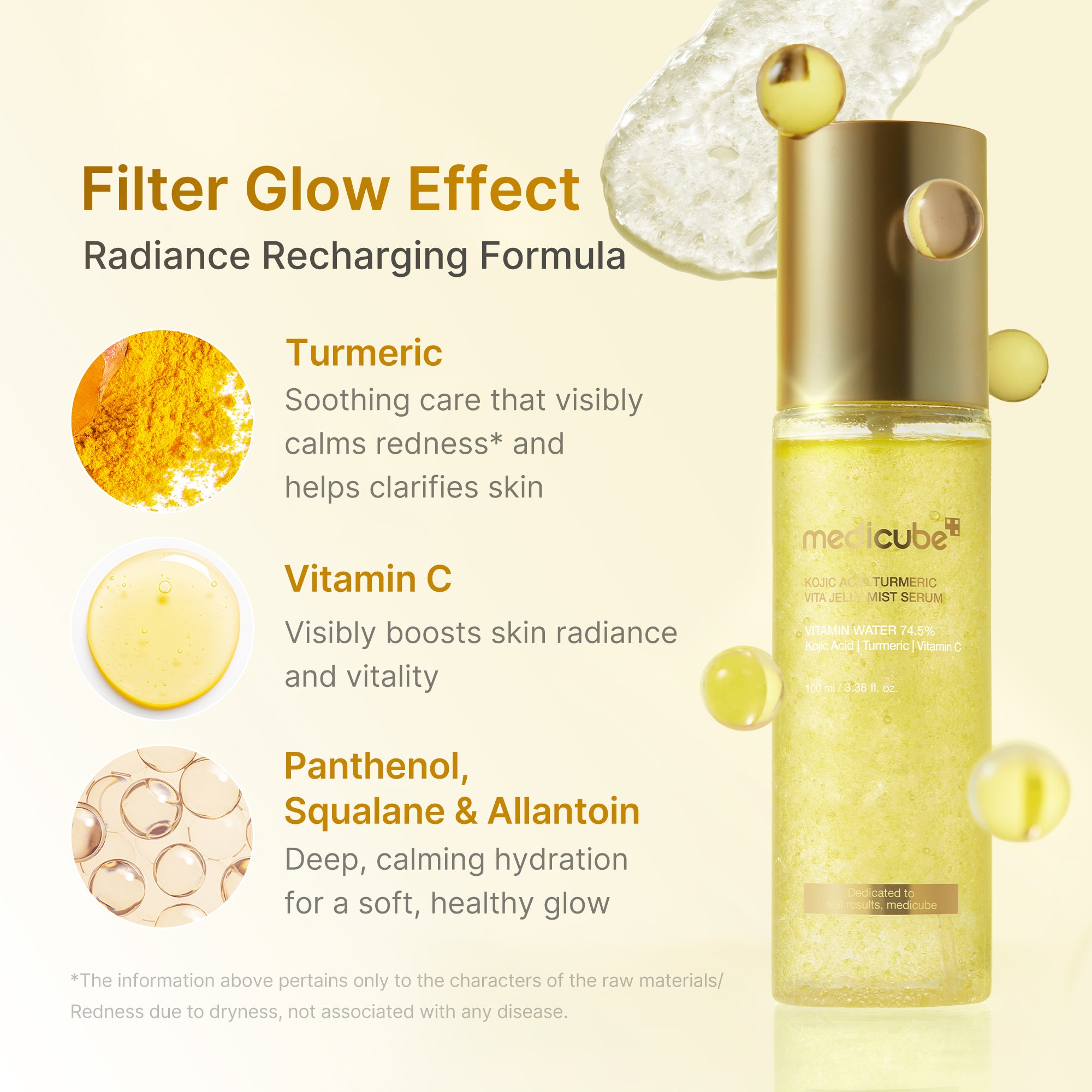 kojiczuur kurkuma vitamine goud jelly mist serum