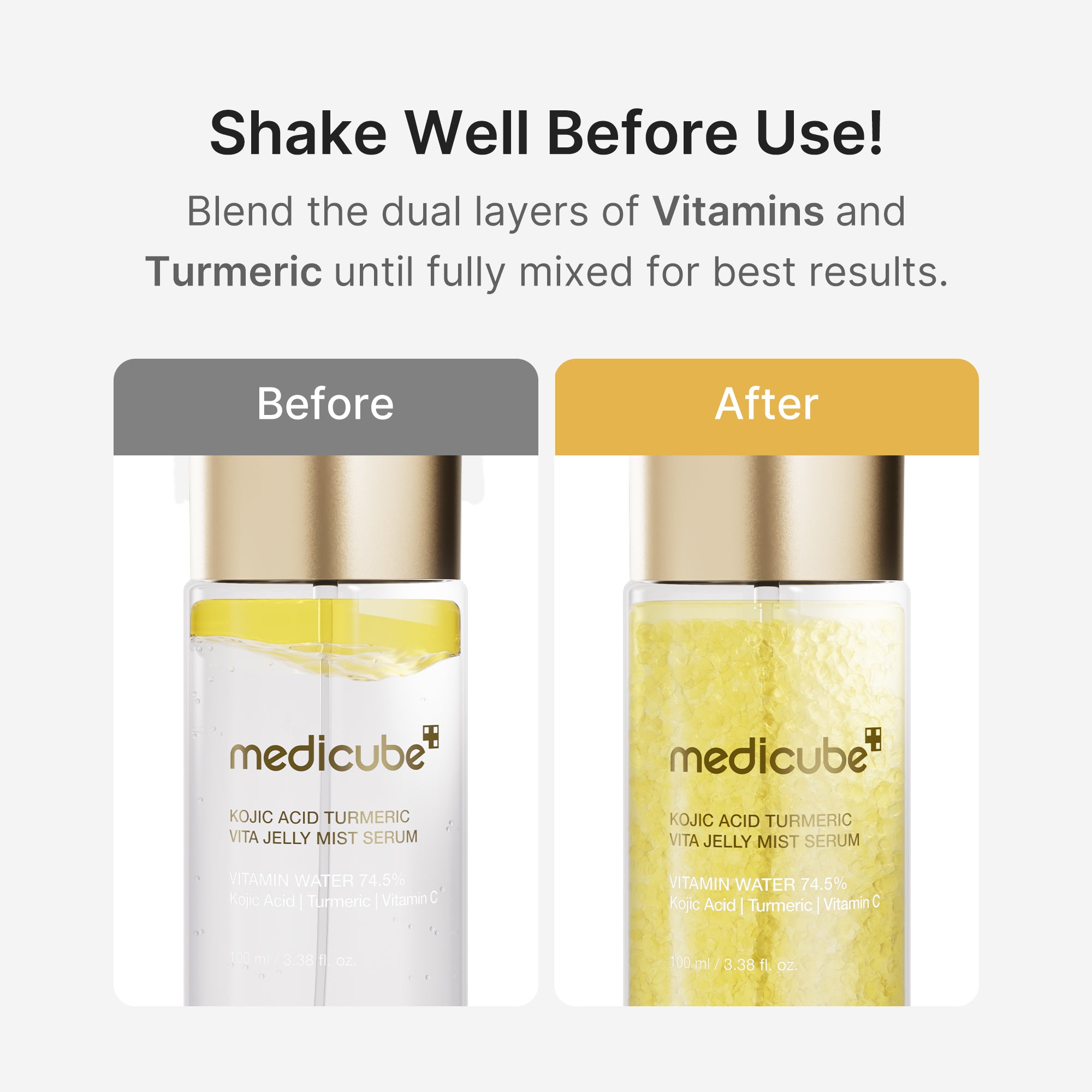 kojiczuur kurkuma vitamine goud jelly mist serum