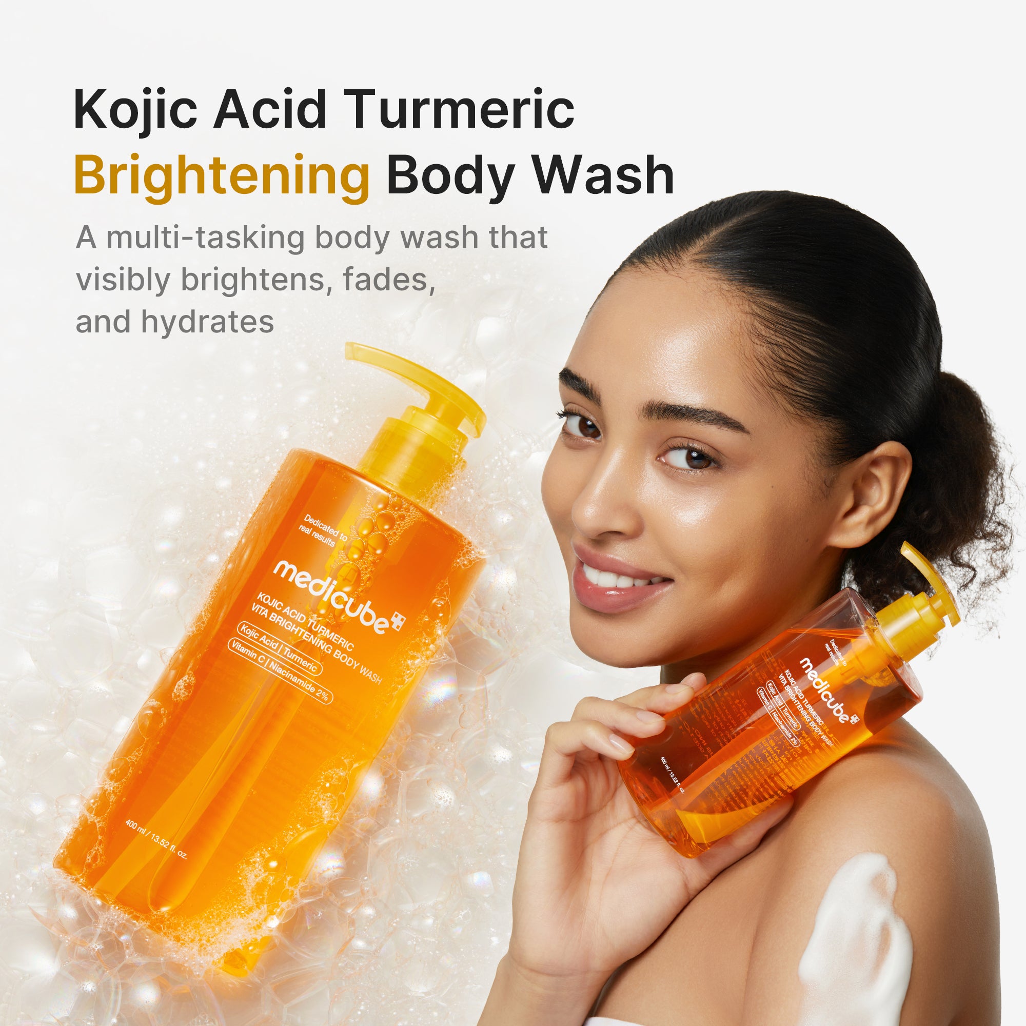 kojiczuur kurkuma verhelderende body wash