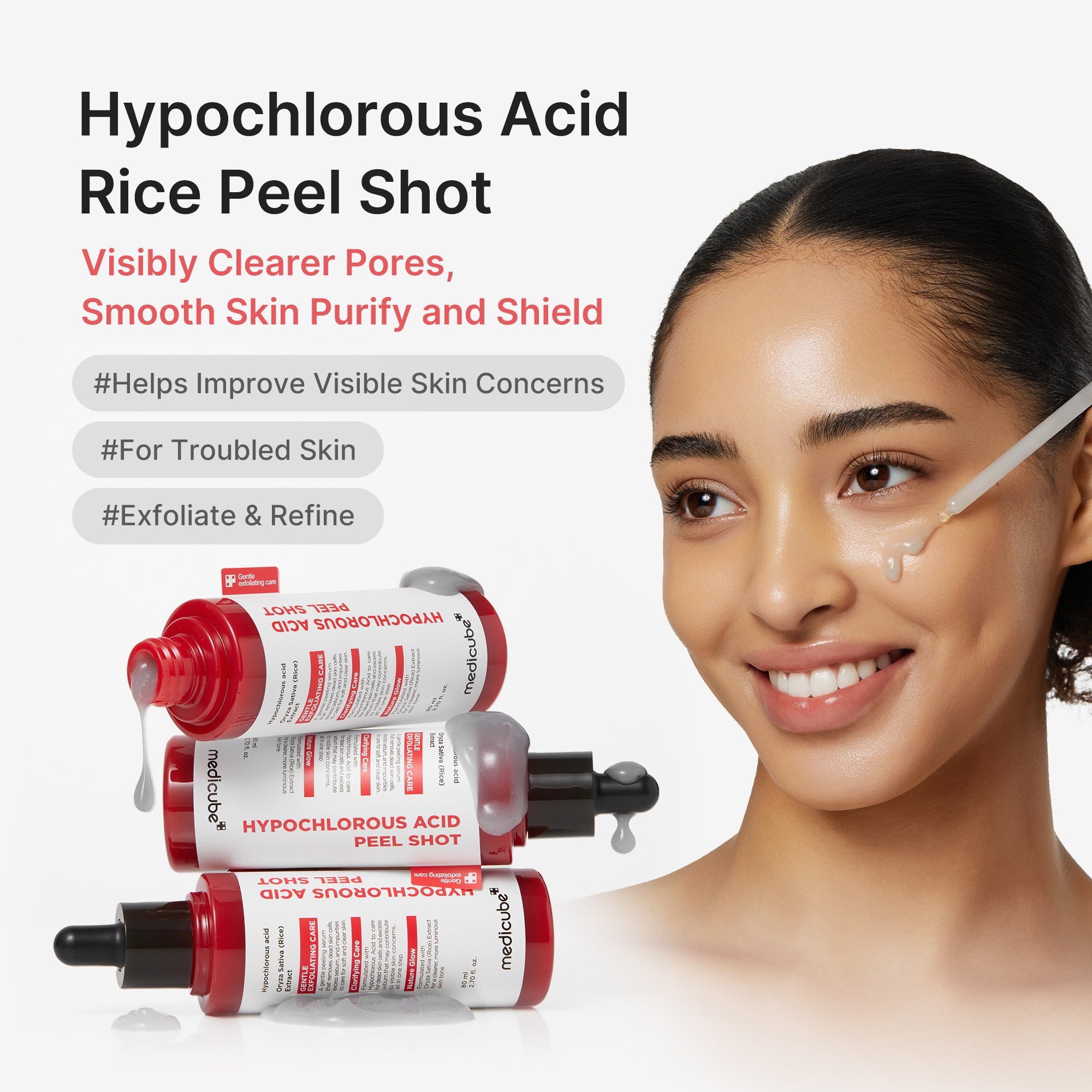medicube hypochloorzuur peel shot