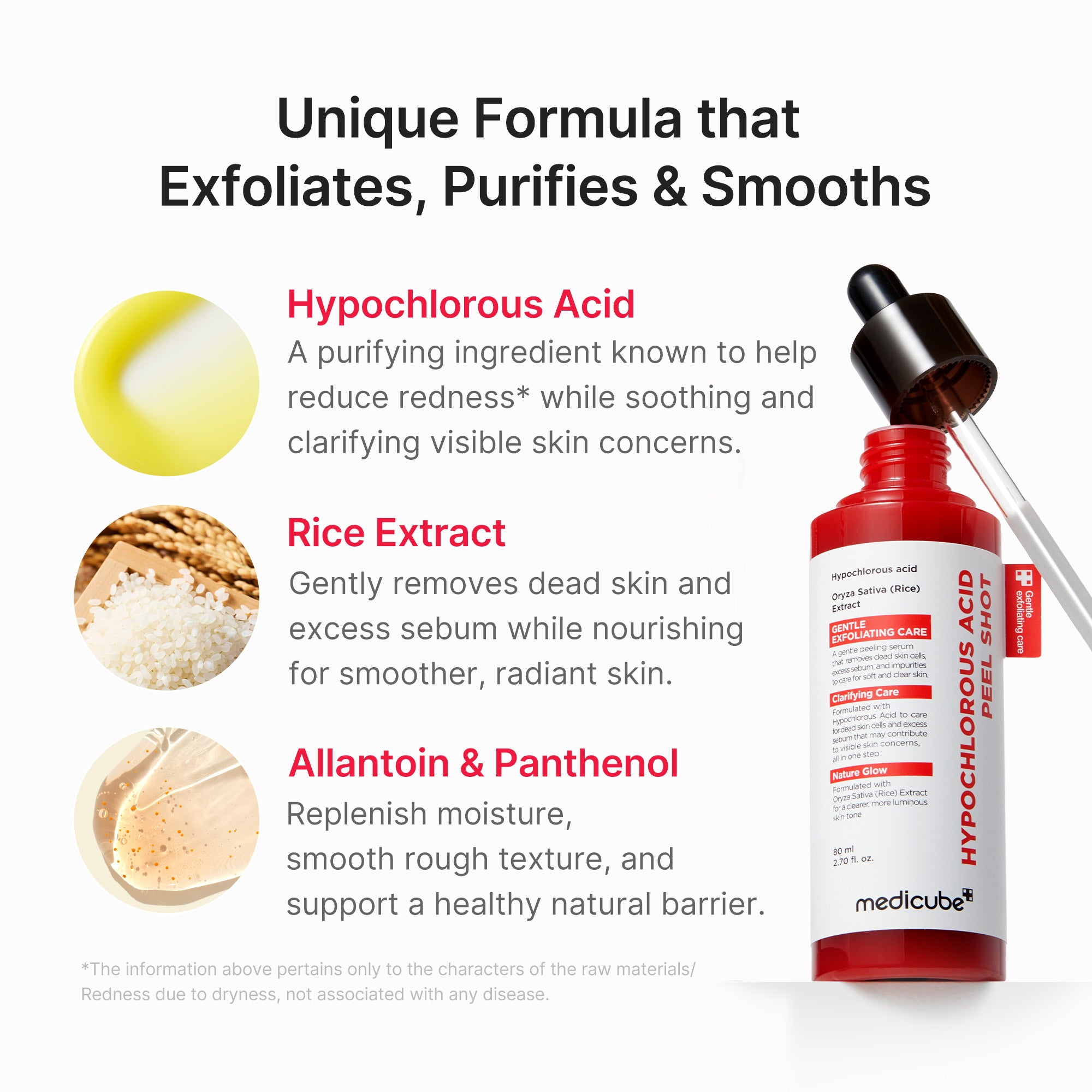 medicube hypochloorzuur peel shot