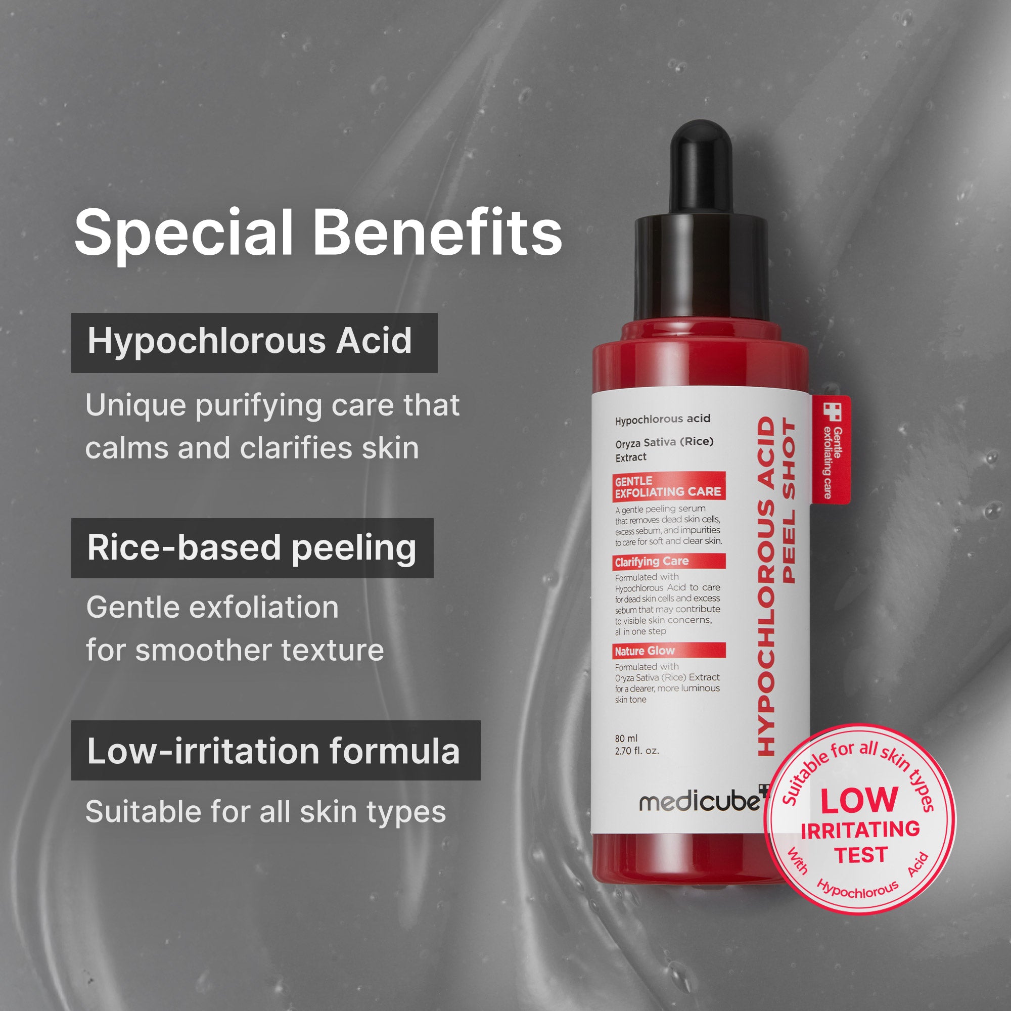 medicube hypochloorzuur peel shot